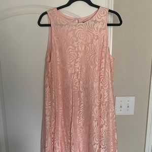 Pretty pink lace dress